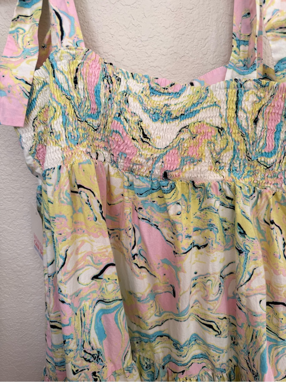Medium Buddy Love ARLENE TIE-SHOULDER MAXI DRESS CITRON MARBLE - Picture 11 of 13